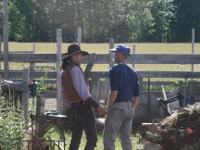 Doug and Dennis on their farm in Lake Ann,Michigan